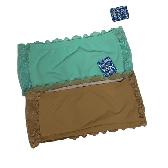 Free People Bundle of 2 Bandeau Strapless Bras M/L - Picture 2 of 3